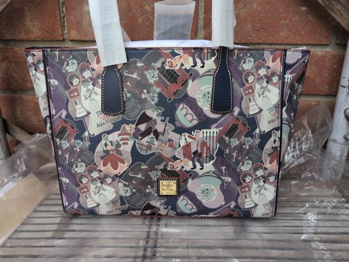 Disney Parks 2022 The Haunted Mansion Tote Bag Purse Dooney & Bourke NEW - Picture 2 of 8