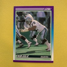 1990 Score Bob Golic #512  Football  Los Angeles Raiders