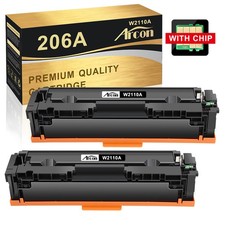 2PK WITH CHIP W2110A For HP 206A Toner Color lot LaserJet MFP M283fdw M283cdw