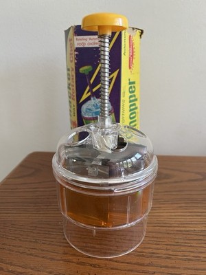Vtg 1950s Blitzhacker Automatic 4-Way Rotary Chef Food Chopper With Box USA