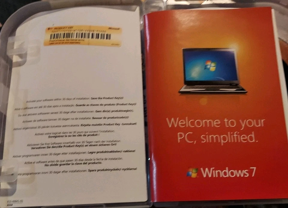 Microsoft Windows 7 Professional 64 Bit DVD with Product Key VGC - Image 4 of 4