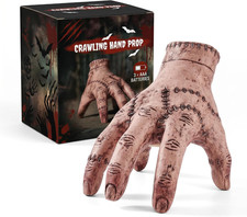 Halloween Animatronic Crawling Zombie Hand - Sound-Activated Creepy Motion Eff