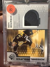 2001-02 SP Game Used Edition Personal Prolifics Ray Bourque #PR-RB /77 Bruins