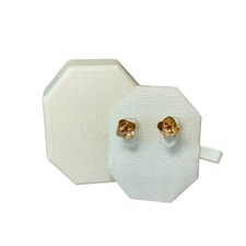 Swarovski Ortyx Stud Earrings Pyramid Cut, Yellow, Gold-Tone Plated 