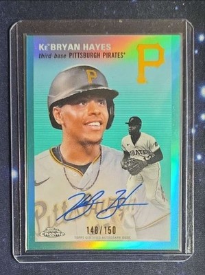 2023 Topps Chrome Platinum Anniversary #CA-JF Ke'Bryan Hayes Aqua #/150 Auto
