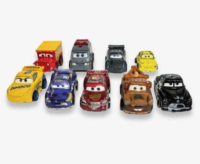 Disney Pixar Cars Mini Diecast Lot 10 Lightning McQueen Mater Dinoco Cars