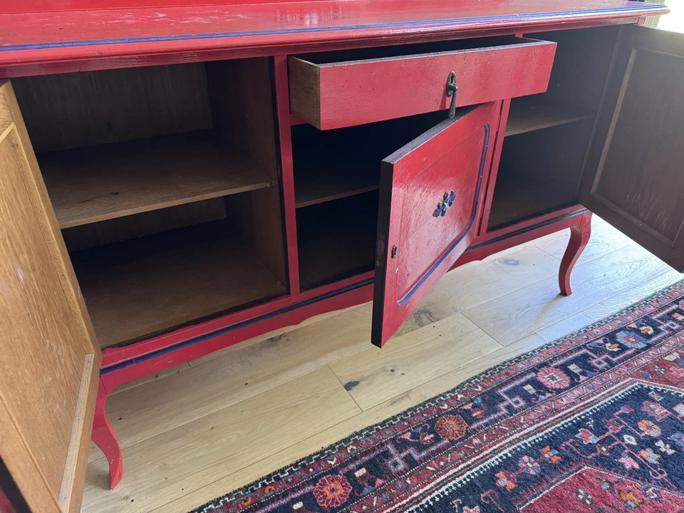 Rustic Wooden Cabinet with Drawer and Doors Freestanding, Side Table, Side Board - Image 2 of 4