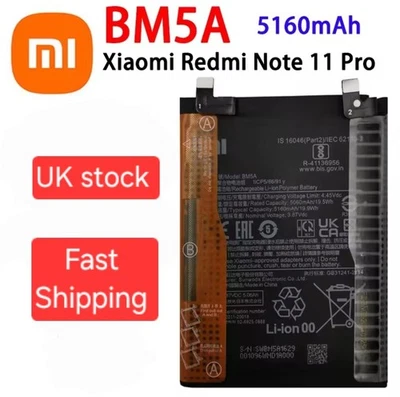 Xiaomi Redmi BM5A Battery for Redmi Note 11 Pro 5160mAh 2201116TG 2201116TI