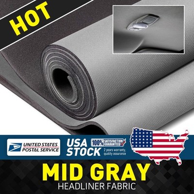 35'' x 60'' Auto Headliner Fabric Car Roof Ceiling Lining Upholstery Foam Backing