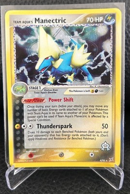 1x Pokemon Karte Team Aquas Voltenso / Manectric 4/95 ENG Ex Team Magma & Aqua!