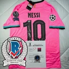 NO RESERVE Lionel Messi Signed Jersey Miami Pink Soccer Autograph PSA
