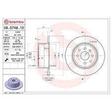 2x Bremsscheibe hinten für Opel Calibra A C89 Vectra J89 | 26204704
