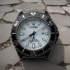 Citizen BM0197-08E Eco Drive White Dial Dive Watch JDM MODEL