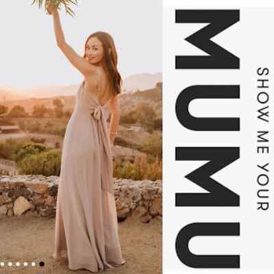 lauren tie maxi dress show me your mumu Show Me Your Mumu Lauren Tie Maxi Bridesmaids Dress