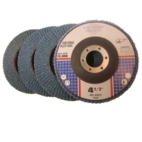 Paquete de 30 ruedas de molienda de disco con solapa de circo de 4,5"" x 7/8"" paquete 40 60 80 grano T27 - Imagen 4 de 4