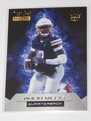 2022 WILD CARD MATTE ROOKIE HEAT BLUE MALIK WILLIS CARD #RH-21