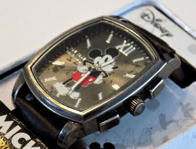 Disney Mickey Mouse 90th Anniversary Retro Square Mens Watch