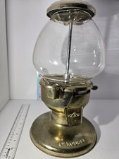 Carousel Gumball Machine  14" Tall Glass Globe & Lock 5&cent; As Is