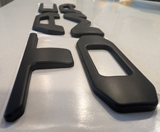 3D MATTE BLACK TAILGATE LETTERS COMPATIBLE WITH TOYOTA TACOMA 2024 2025 US MADE