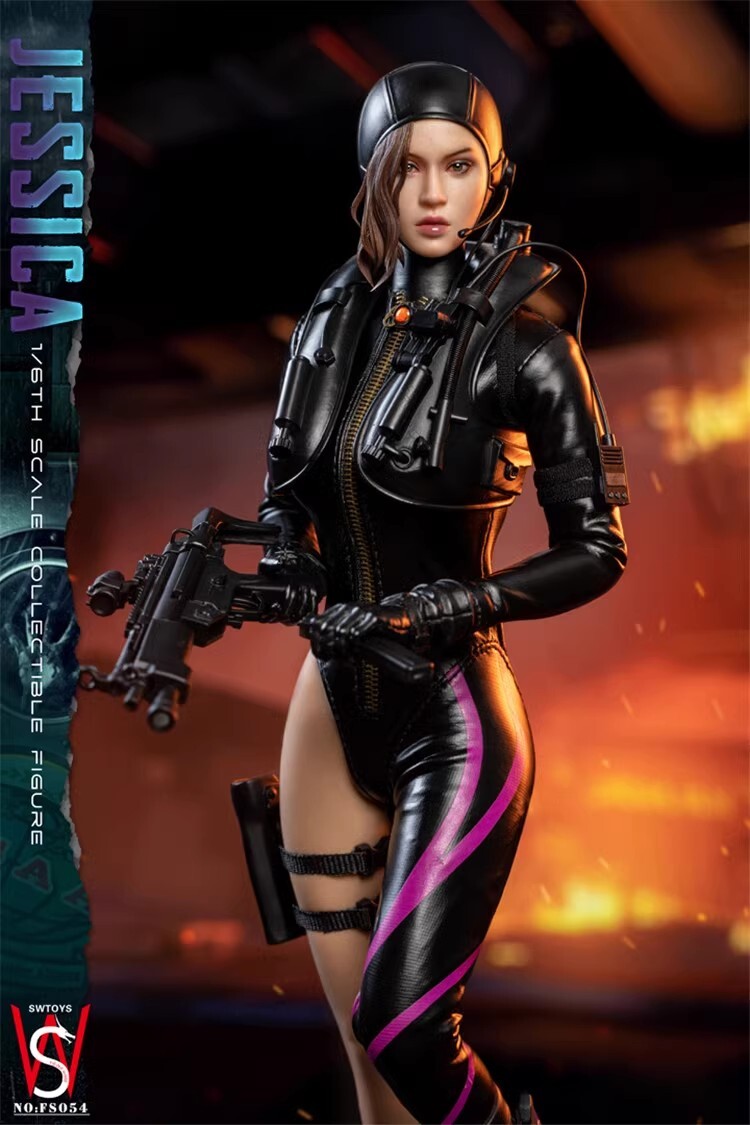 ○1/6 SWTOYS NO.FS054 『JESSICA』ヘッド○ SWTOYS Agent Jessica Sherawat 1/6 Action Figure Toys 12