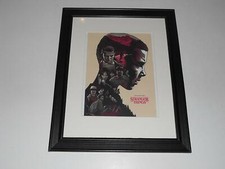 Framed Stranger Things Netflix Promo Print Eleven Head Artwork 14" by 17"