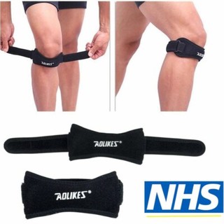 Pair of patella knee support straps neoprene adjustable one size fits all