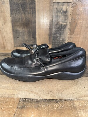 PRADA 黒 ローファー ウィメンズ 38.5サイズ プラダ PRADA PRADA ローファー 1D329N 069 パテントレザー