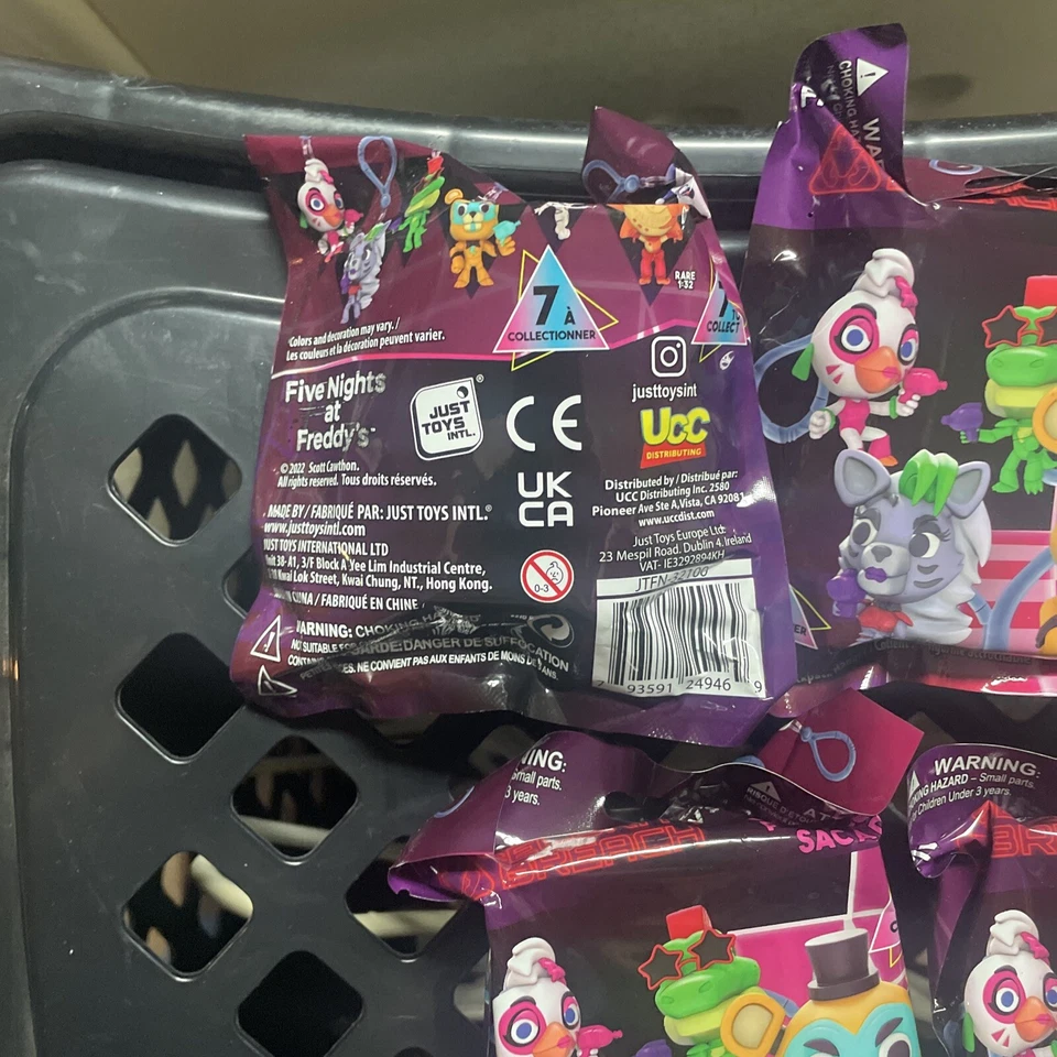 FIVE (5) Five Nights at Freddy's Security Breach Backpack Hangers Blind Bags - Image 2 of 2