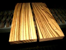 TEN (10) PIECES KILN DRIED SANDED ZEBRAWOOD LUMBER WOOD BLANKS 12" X 3" X 1/4"