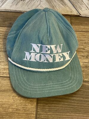 Vintage New Money Hat  RockSmith Made In USA Rare** Snap Back Y2K 90s