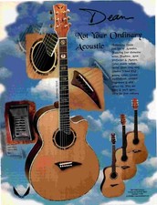 PPOT1  11X8 ADVERT/PICTURE - DEAN PERFORMER DSE GUITAR