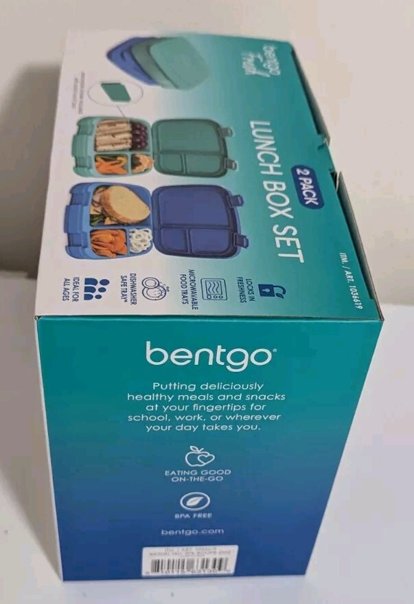 弁当箱・水筒 bentgo Fresh 2 PACK LUNCH BOX SET Bentgo Fresh Lunch Box Containers, 2-pack | Costco