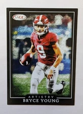 2022 Sage Hit High Series Artistry Black BRYCE YOUNG Rookie RC ALABAMA