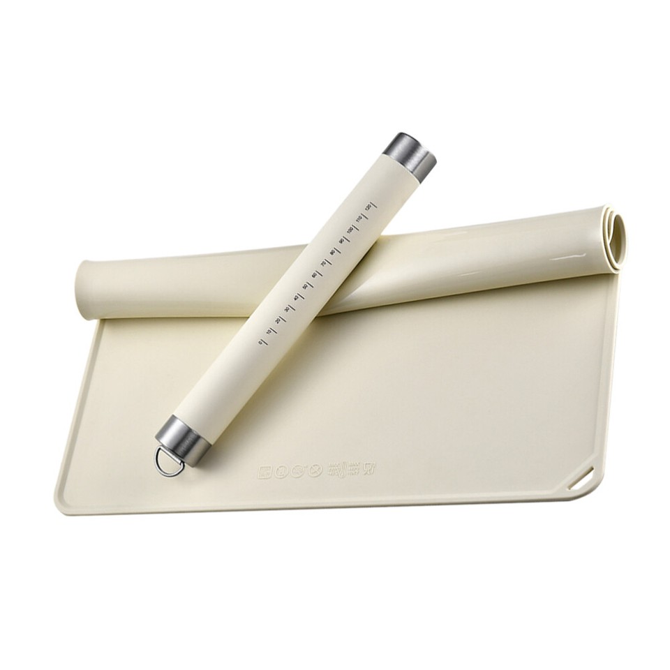 3 Sets Silicone Pastry Mat Nonslip Dough Mat Silicone Baking Mat