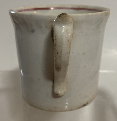 Antique 1800s Staffordshire Jolly Sailor Porcelain Transferware Child Mug Cup - 第 3/22 張圖片