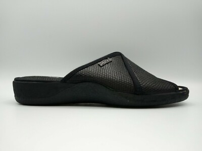 Ladies Scuff Slipper DeValverde 164 Lydia Negro Marino