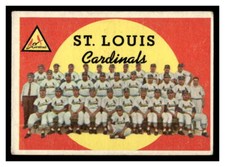 1959  Topps Baseball #223 Cardinals / Checklist 265-352 126E-02