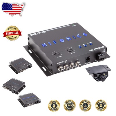 Compact Bass Enhancement Box with Remote, 15V Power Supply, 11.9 x 2.6 x 9.6