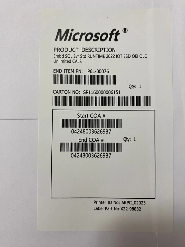 SQL Server 2022 License KEY + DVD | Standard Unlimited Core, Unlimited User CALs - Image 3 of 4