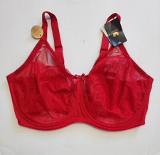 Wacoal Retro Chic Full Figure Underwire Bra Barbados Cherry 855186 Sz 44DDD-NWT