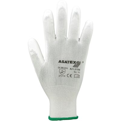 12x Handschuhe Größe 8 weiß EN 388 PSA-Kategorie II ASATEX