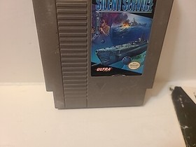 Silent Service Nintendo NES Cartridge And Manual Authentic 