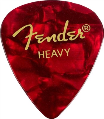 Genuine Fender 351 Premium Picks Red Moto Heavy 12-pack 098-0351-909
