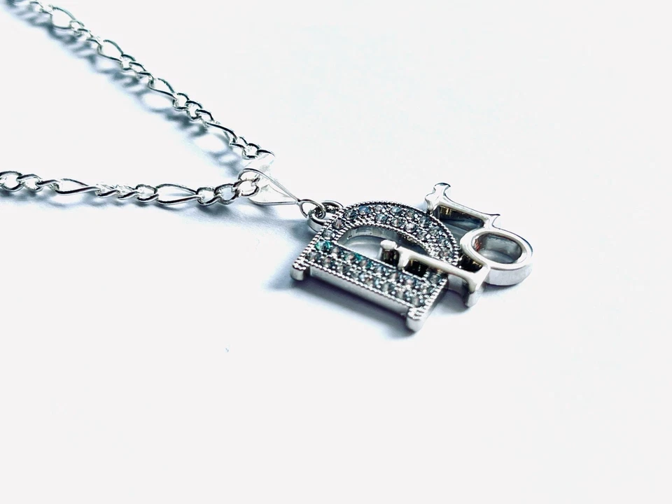 Dior Necklace silver / Crystal's Logo Dior - Image 2 of 4