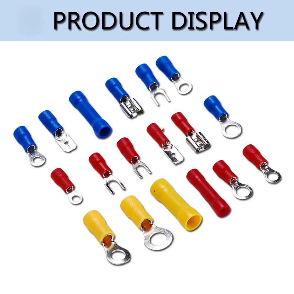 Gl Terminals Set 1200Pcs Assorted Insulated Electrical Wire Terminals Crimp Connectors ...