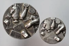 Pair Chess Dice Game Award Medals 