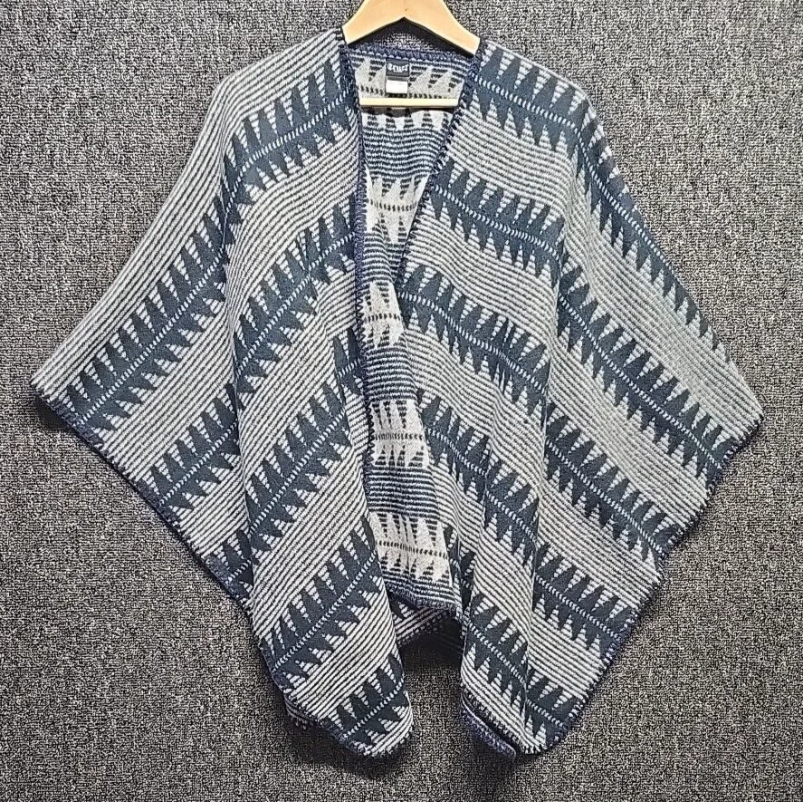 Cruel Denim Southwestern Poncho Sweater Women Aztec Western Cowgirl Boho Comfy