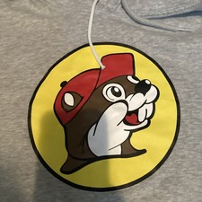 Buc-ees Logo Pullover Hoodie XL Gray Sweatshirt Kangaroo Pocket Fleece Lined