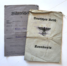 1946 1951 German Female Drivers Licenses Third Reich Leipzig