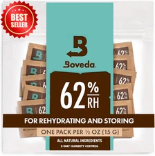 62% Two-Way Humidity Control Packs for Storing ½ Oz – Size 4 – 10 Pack – Moistur